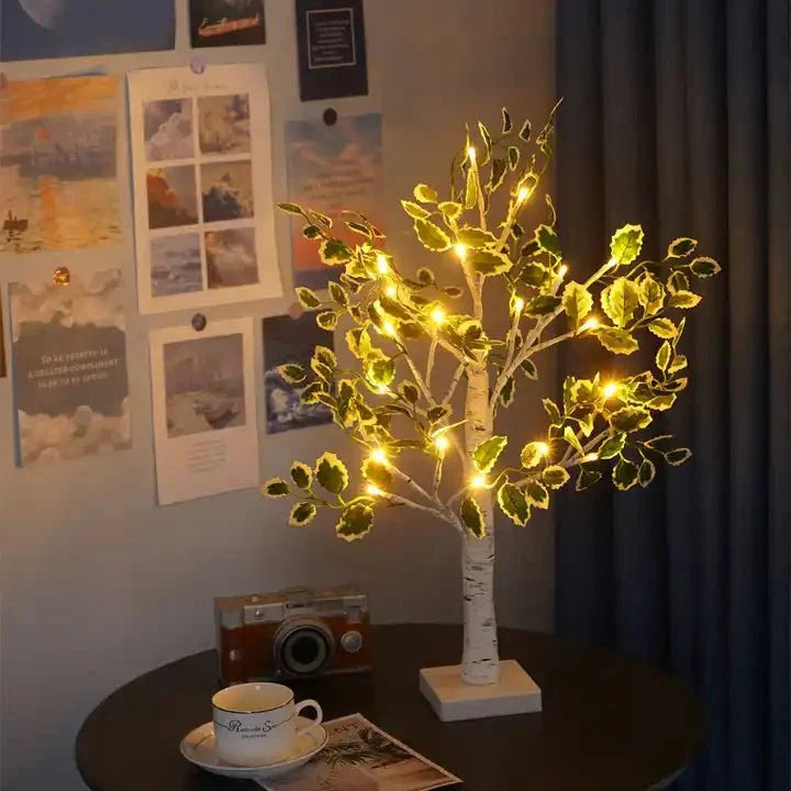 Christmas Green Leaves LED Tree Lighting