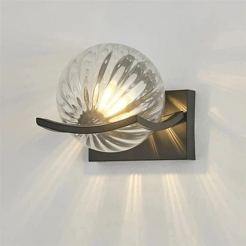 Modern Glass LED Wall Lamp for Indoor Use | Elegant Ambient Wall Sconce | 15cm Compact Design | Energy Efficient Lighting