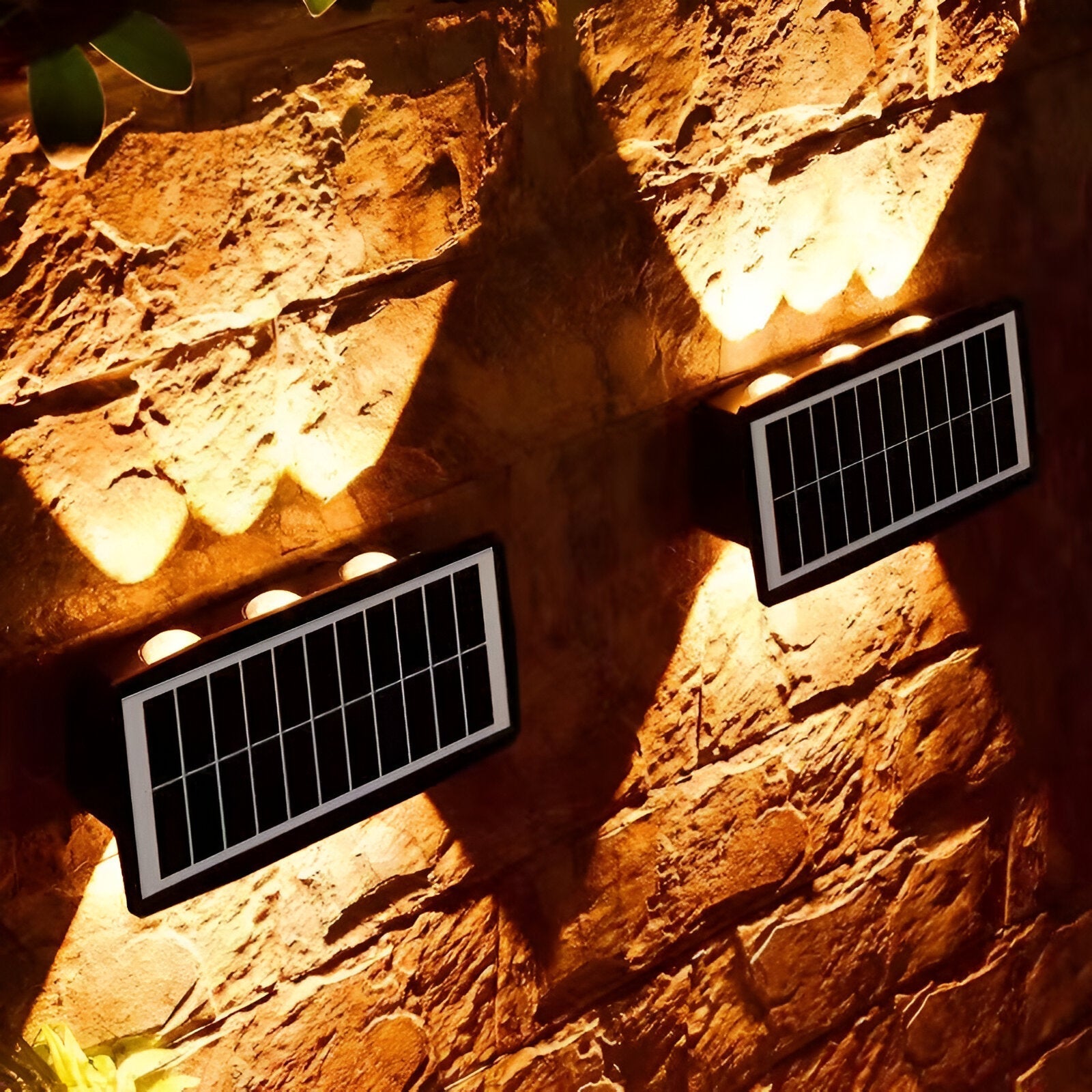 Auristia Solar LED Wall Lamp Up & Down | Waterproof Outdoor Wall Light | IP65 Wireless Facade Lighting