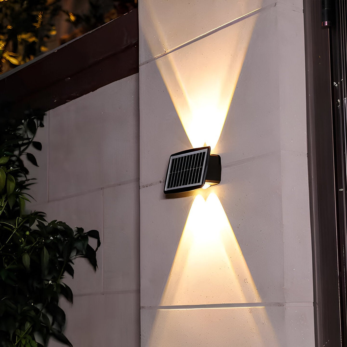 Auristia Solar LED Wall Lamp Up & Down | Waterproof Outdoor Wall Light | IP65 Wireless Facade Lighting