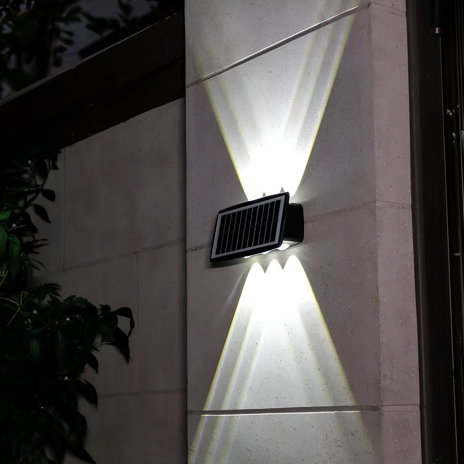 Auristia Solar LED Wall Lamp Up & Down | Waterproof Outdoor Wall Light | IP65 Wireless Facade Lighting