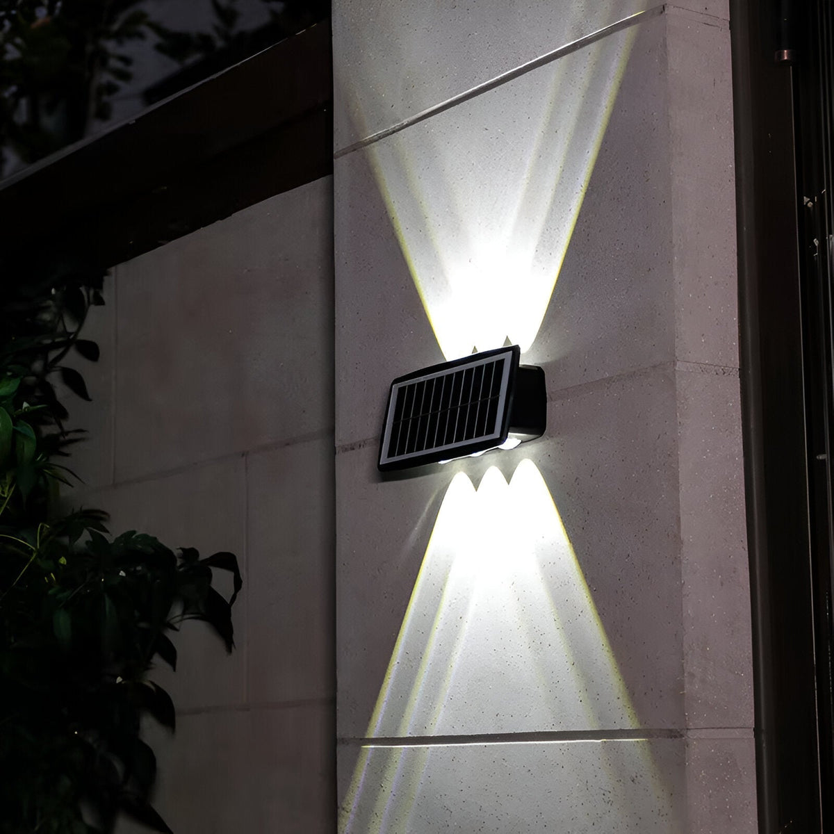 Auristia Solar LED Wall Lamp Up & Down | Waterproof Outdoor Wall Light | IP65 Wireless Facade Lighting