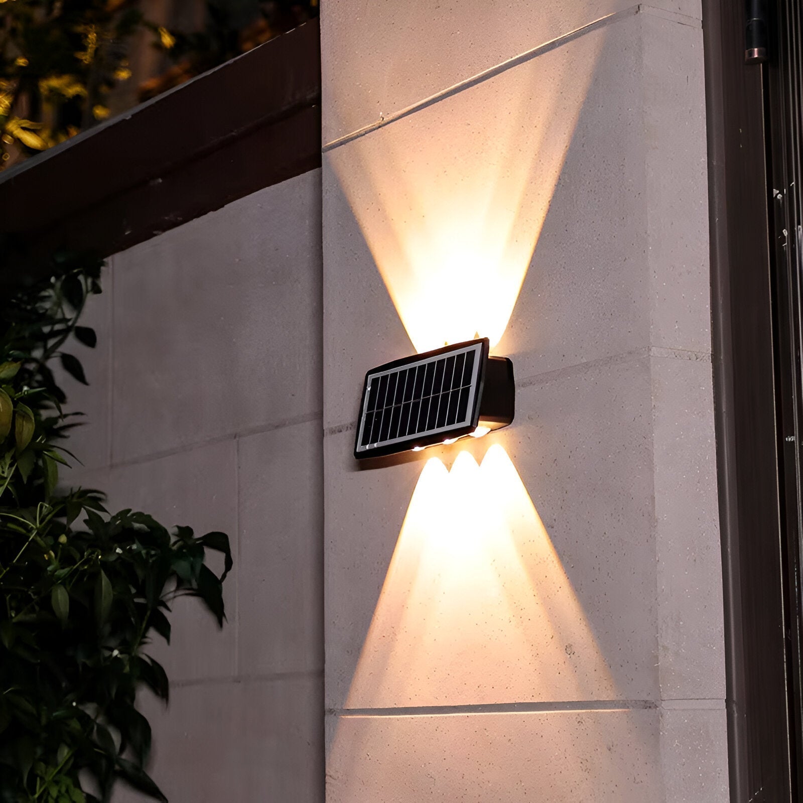 Auristia Solar LED Wall Lamp Up & Down | Waterproof Outdoor Wall Light | IP65 Wireless Facade Lighting