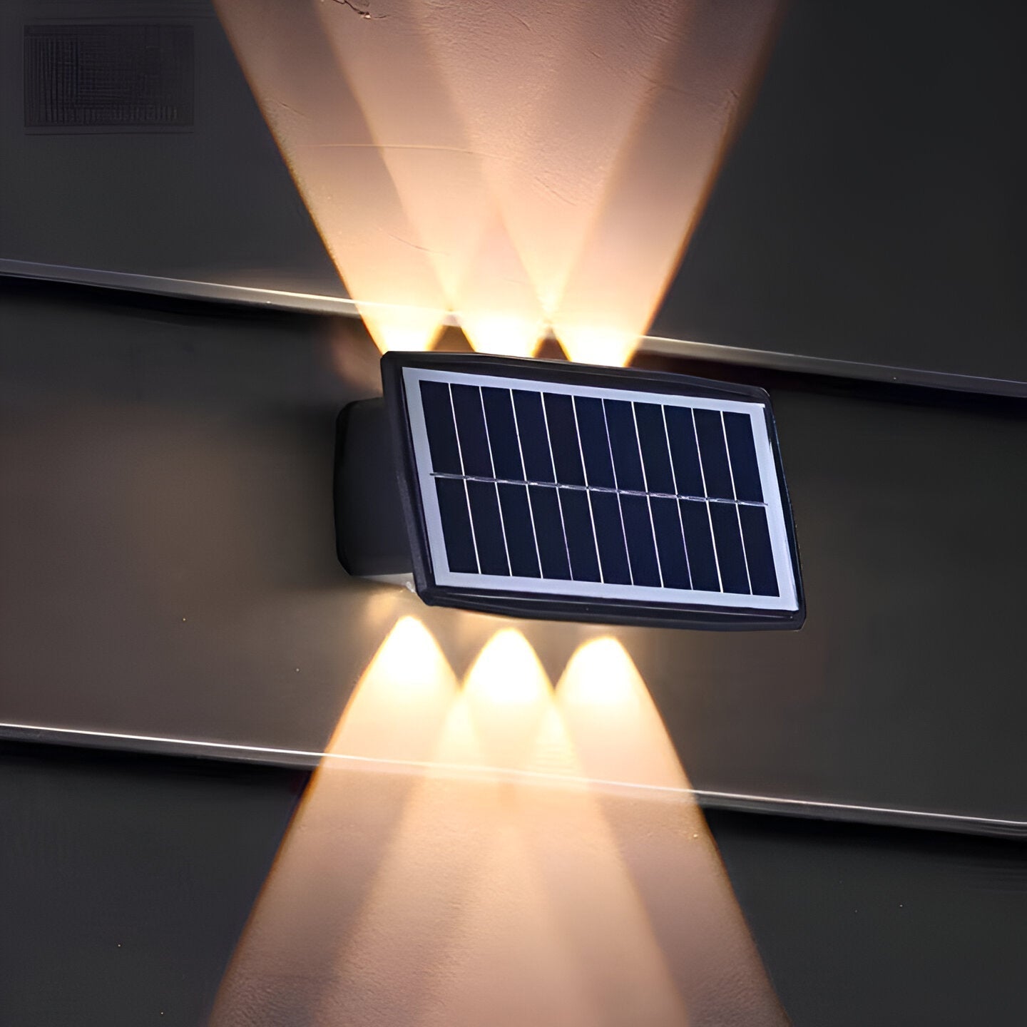 Auristia Solar LED Wall Lamp Up & Down | Waterproof Outdoor Wall Light | IP65 Wireless Facade Lighting