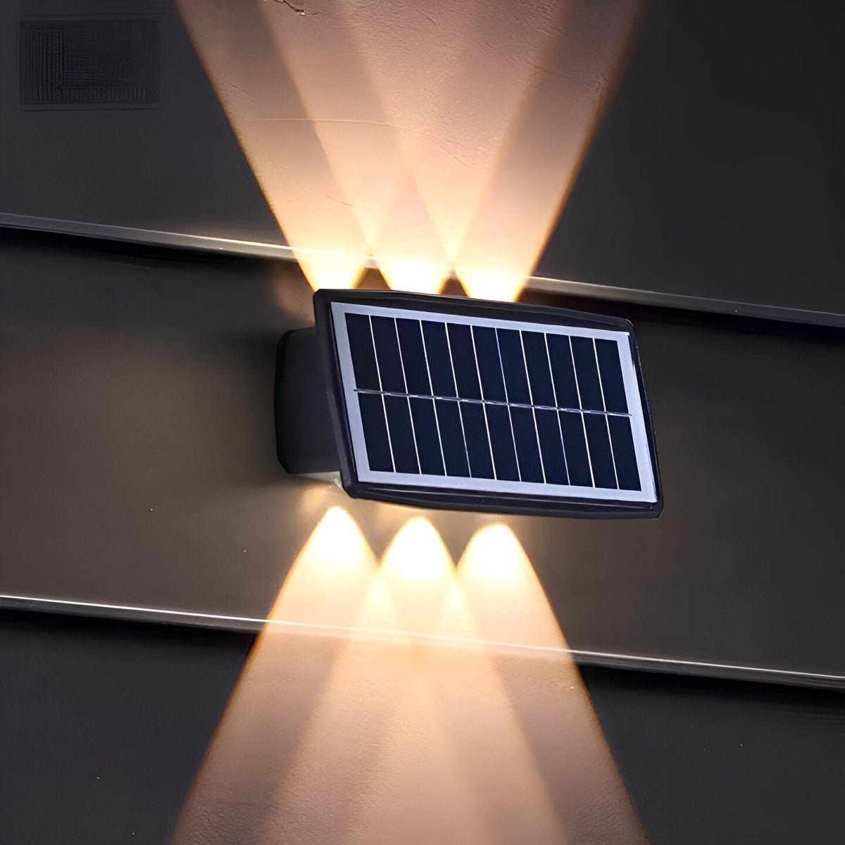 Auristia Solar LED Wall Lamp Up & Down | Waterproof Outdoor Wall Light | IP65 Wireless Facade Lighting
