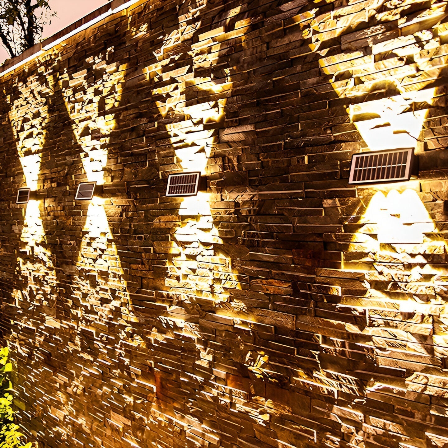Auristia Solar LED Wall Lamp Up & Down | Waterproof Outdoor Wall Light | IP65 Wireless Facade Lighting