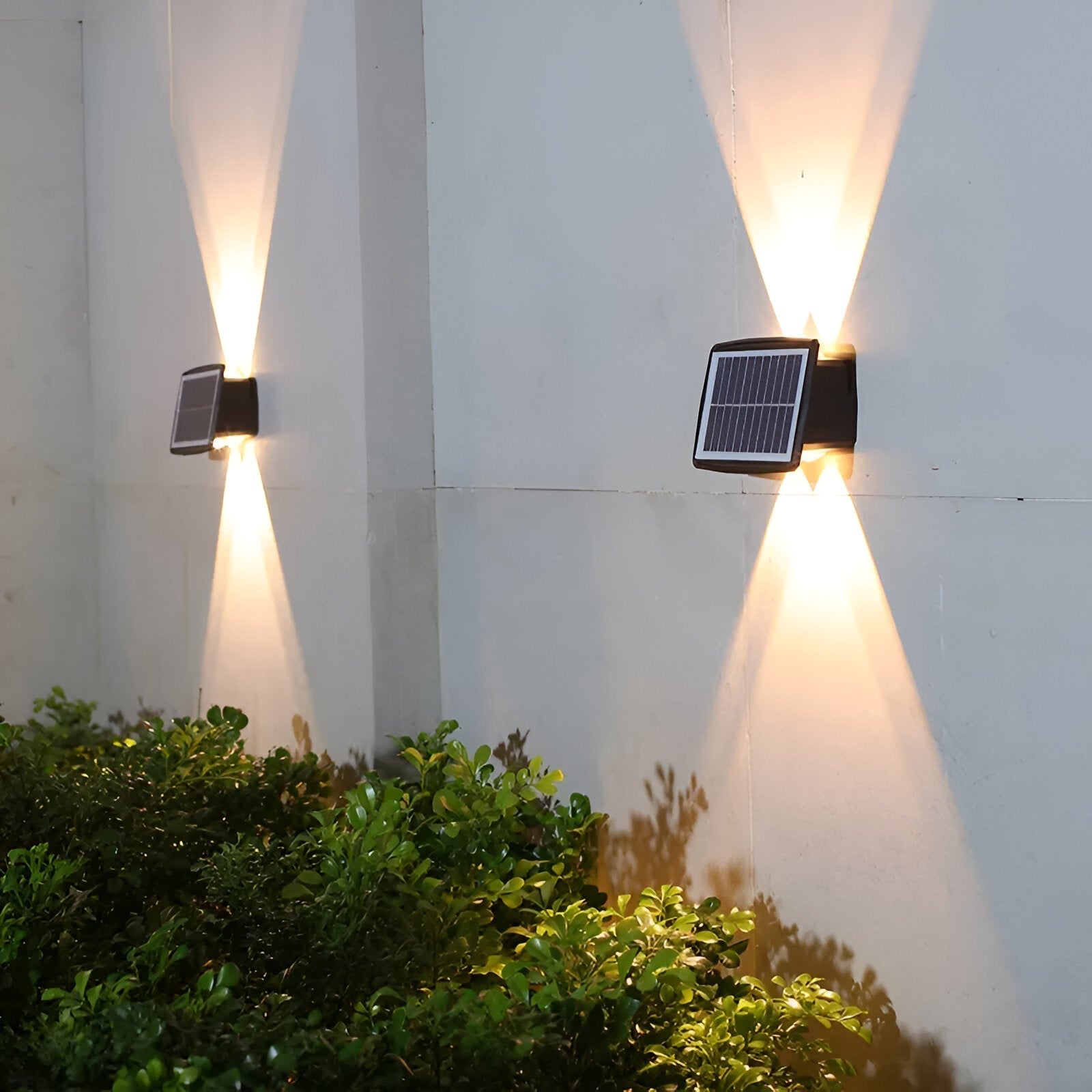 Auristia Solar LED Wall Lamp Up & Down | Waterproof Outdoor Wall Light | IP65 Wireless Facade Lighting