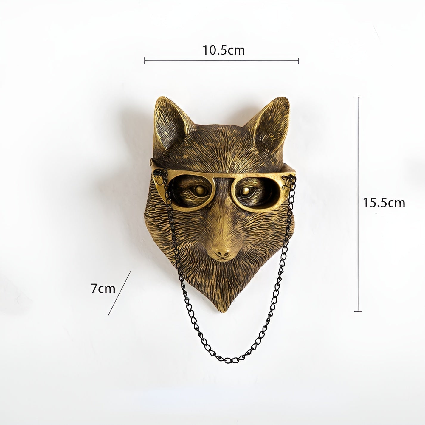 Golden Head | Multifunctional Wall Hook – Decorative Wall Storage