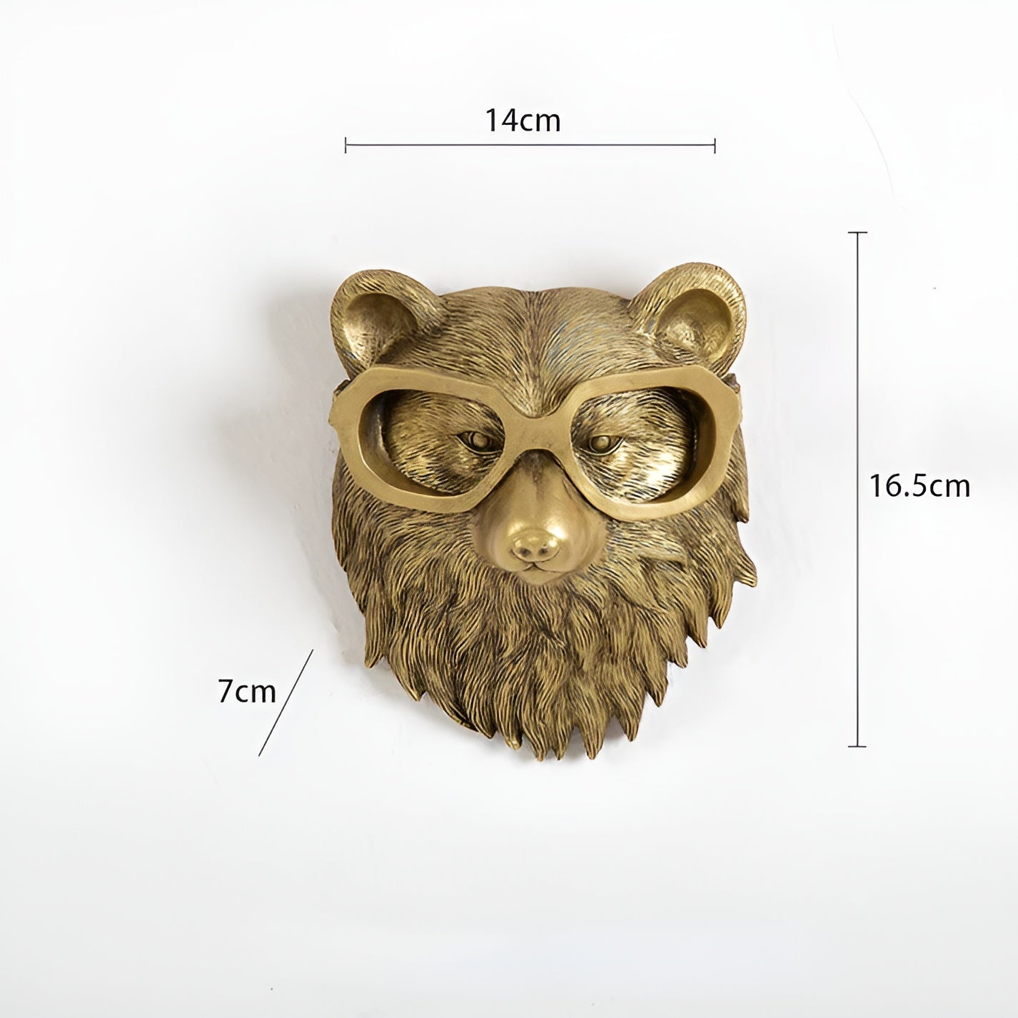 Golden Head | Multifunctional Wall Hook – Decorative Wall Storage