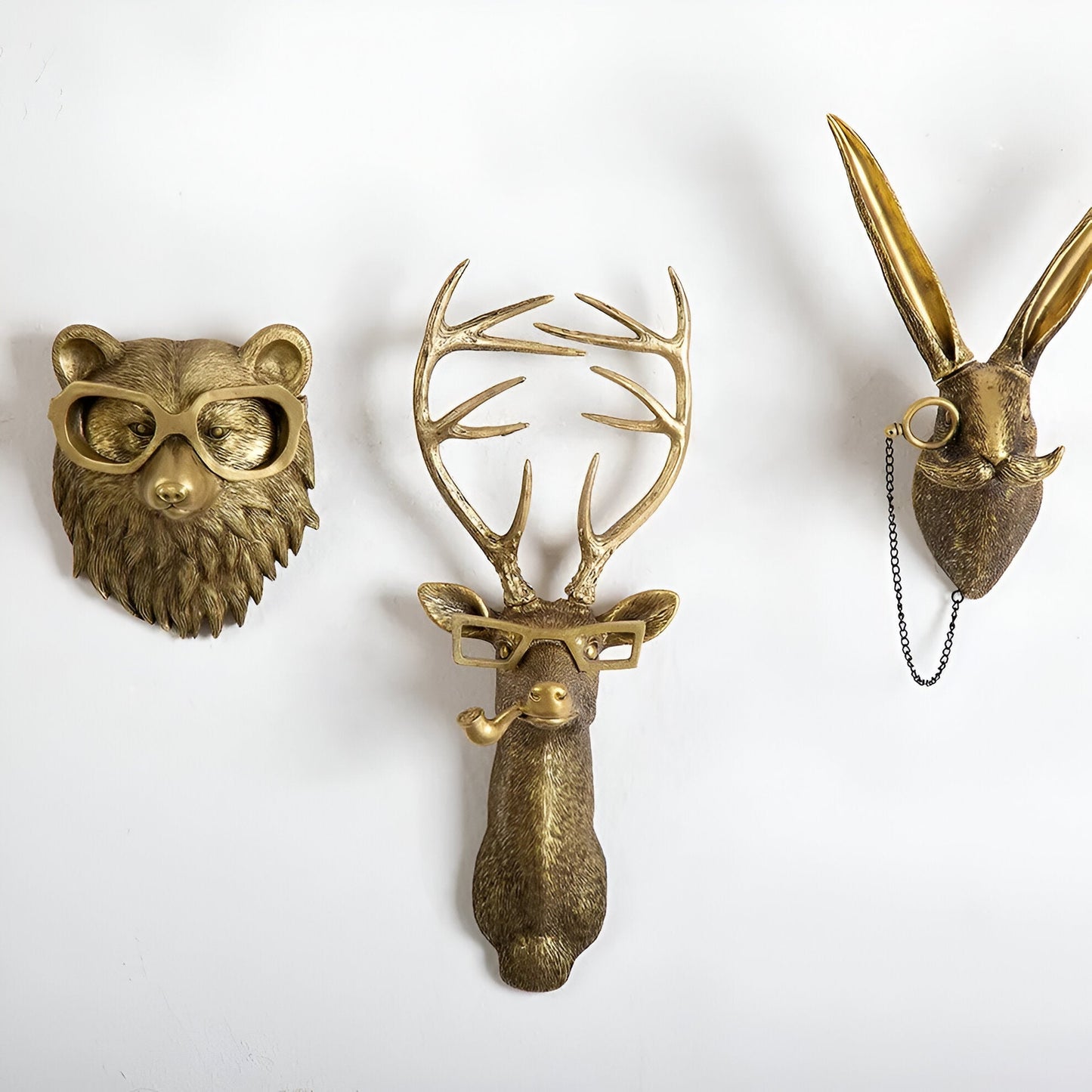 Golden Head | Multifunctional Wall Hook – Decorative Wall Storage