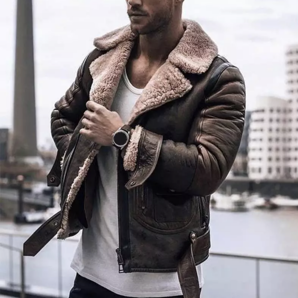 Men's Long Hooded Zip-Up Coat | Ideal for the Winter Season