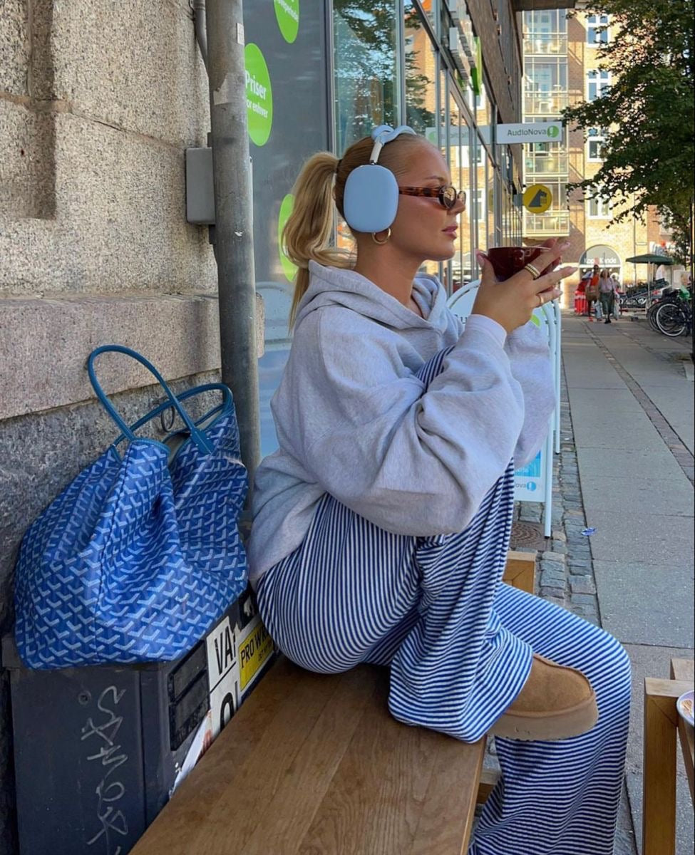 Women's Lounge Pants | Striped Design | Stretch Fit | Long Legs