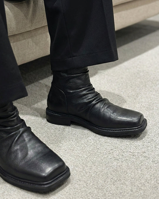 Men's | Ankle Boots | Square Toe | Sleek Silhouette | Timeless Design