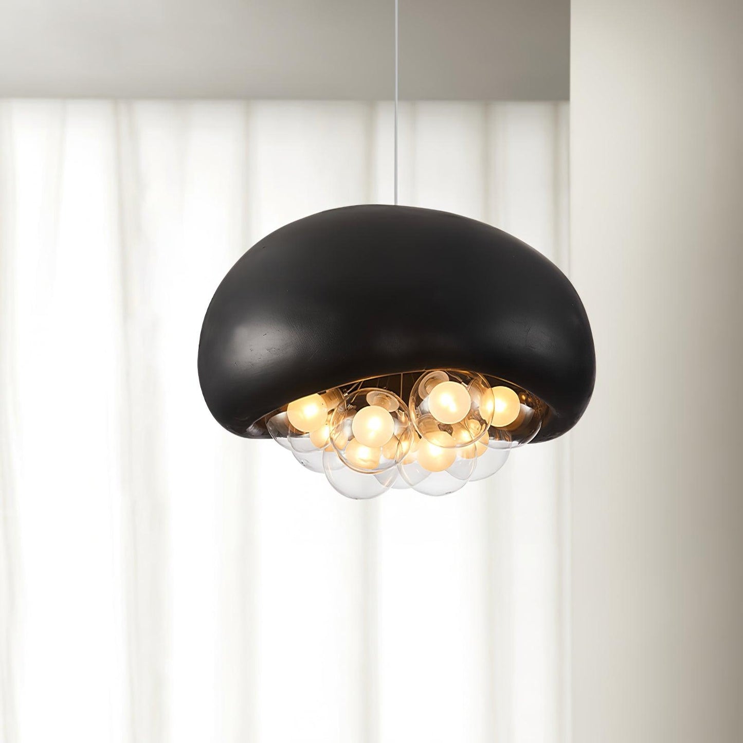 Bubble Pendant Lamp Cluster | Modern Sculptural Hanging Light | G9 Glass Spheres | Adjustable Suspension | Statement Ceiling Lighting