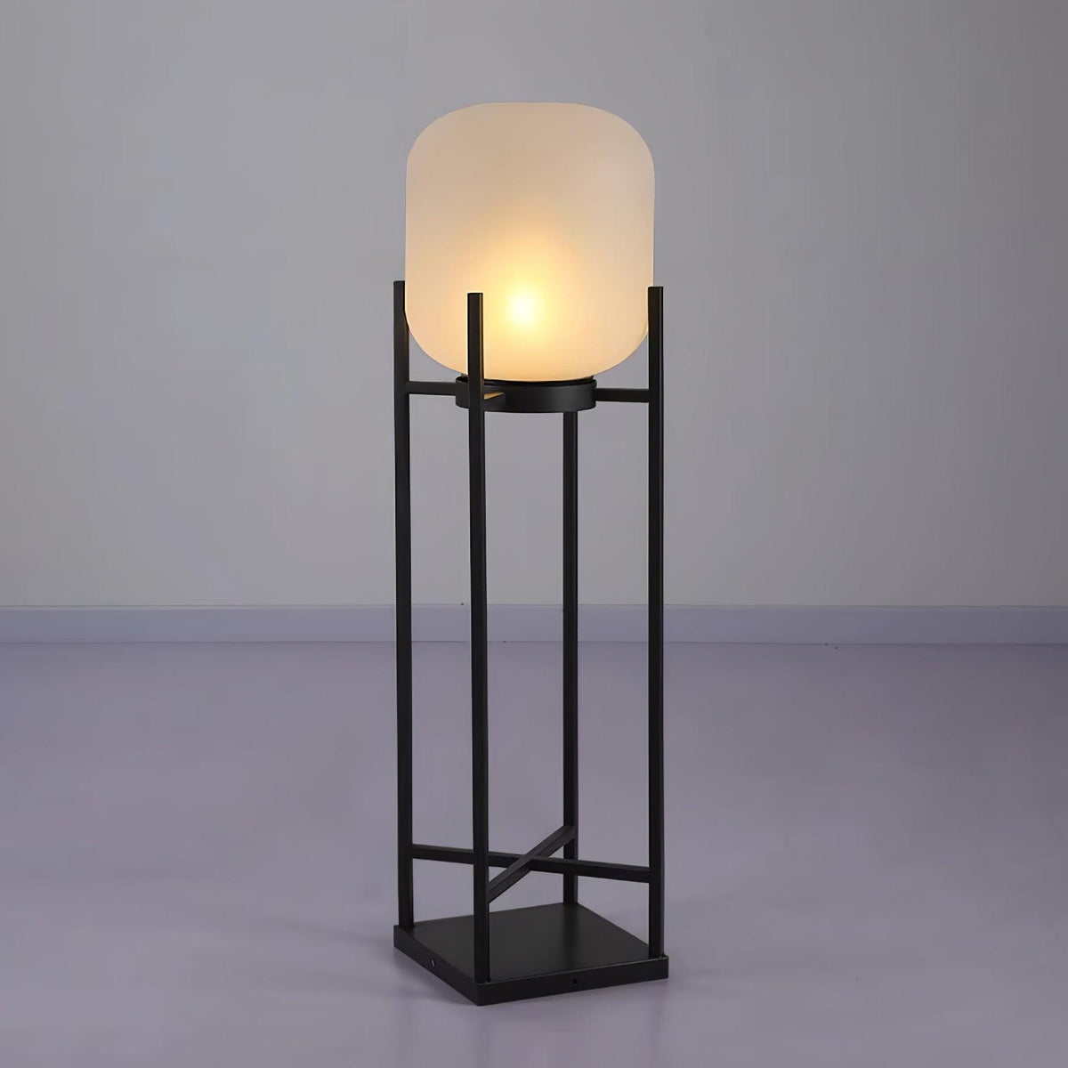 Solar Outdoor Floor Lamp Lantern | Stainless Steel Garden Light | IP65 Waterproof LED | Automatic Dusk-to-Dawn Lighting