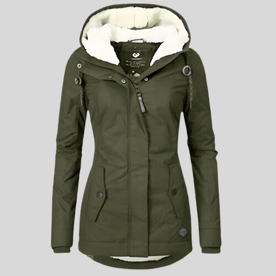 Teresa - Long Waterproof Winter Coat with Hood &amp; Lining