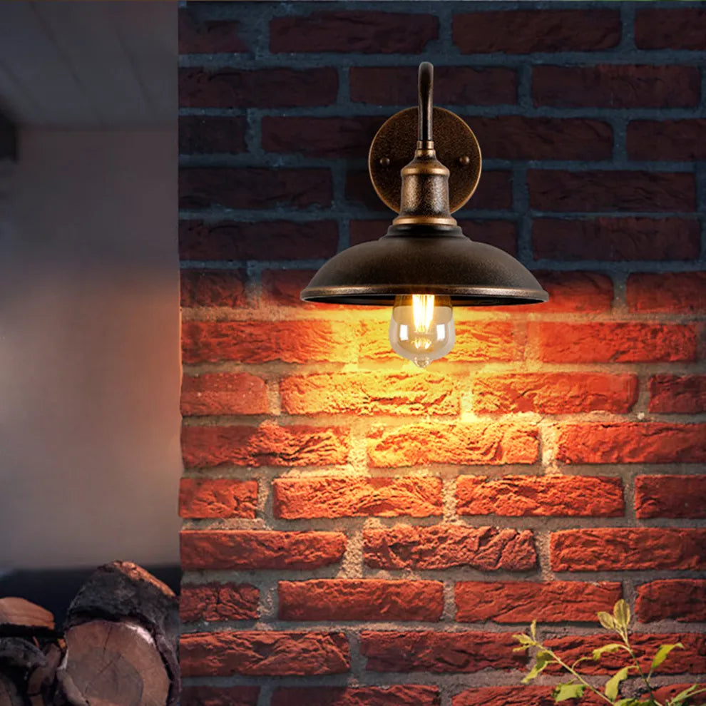 Isyrae Outdoor Wall Lamp Ø25/29 cm | Modern Minimalist Facade Light | E27 IP44 Exterior Lighting