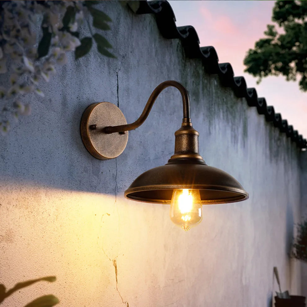 Isyrae Outdoor Wall Lamp Ø25/29 cm | Modern Minimalist Facade Light | E27 IP44 Exterior Lighting
