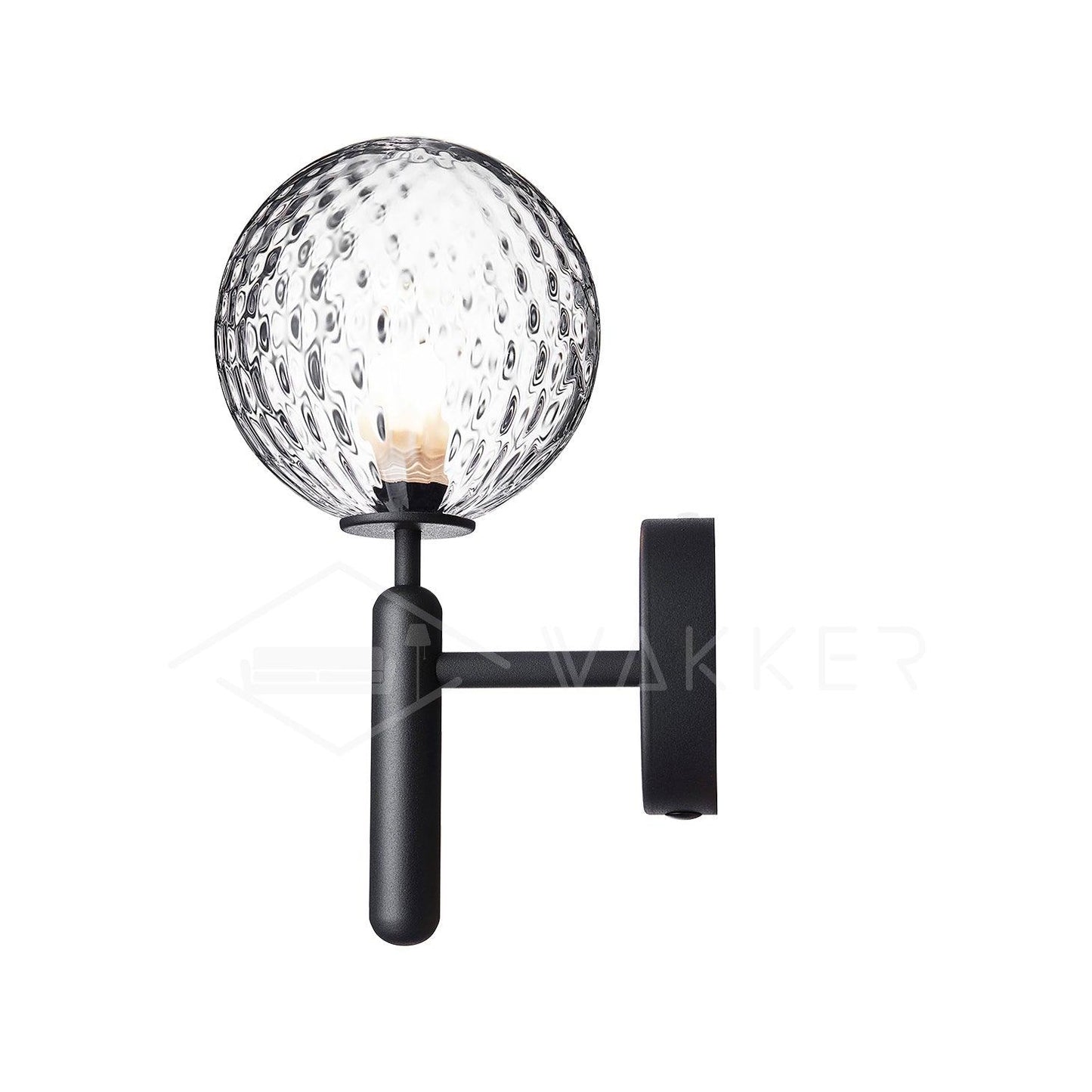 Scandinavian Brass Glass Wall Lamp | Minimalist Luxury Wall Light | E14 LED or Edison Bulb | 34cm Height Indoor Lighting
