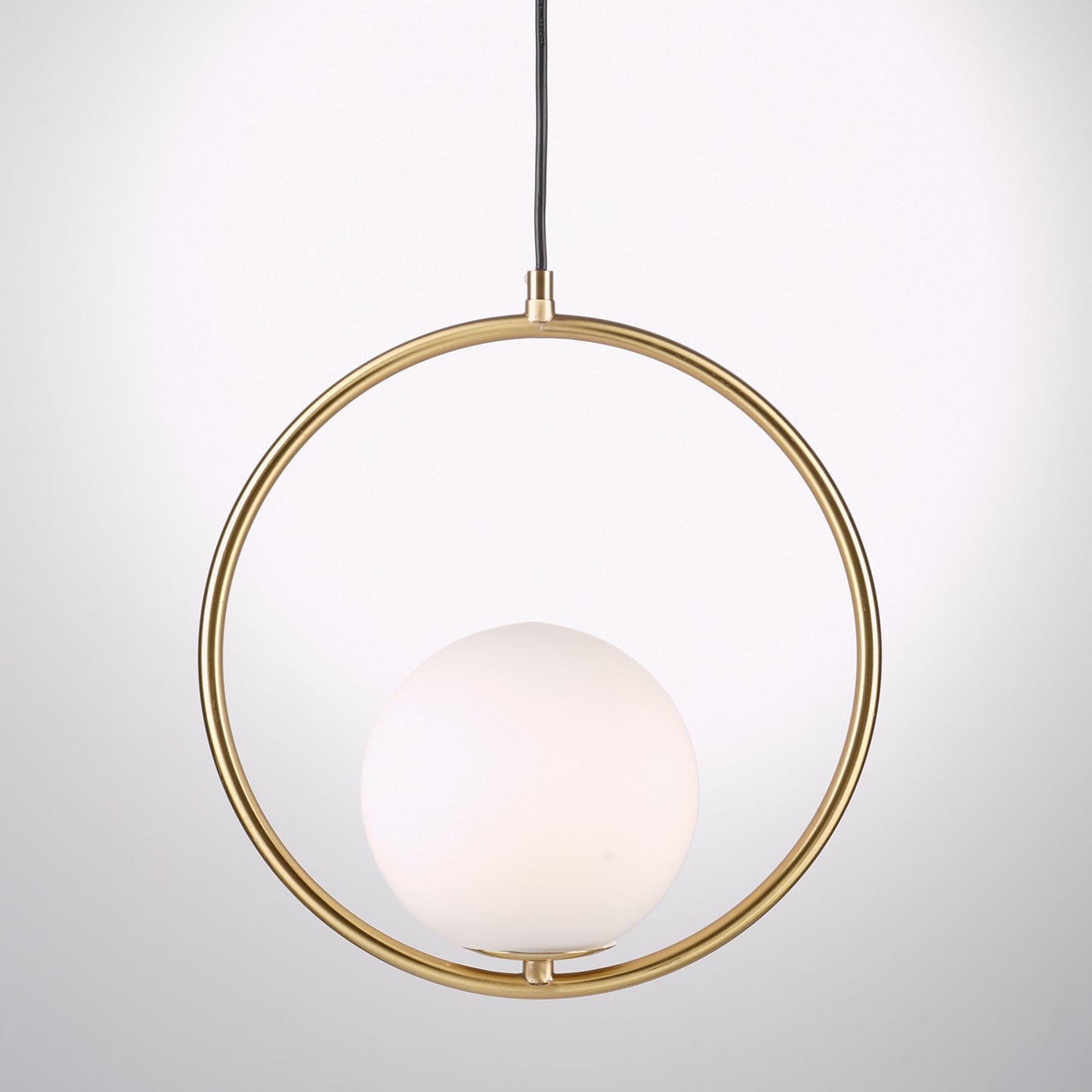 Mila Pendant Lamp Modern Glass Design | Elegant Hanging Ceiling Light | Metal Frame | E14 LED Edison Bulb | Oval & Round Sizes