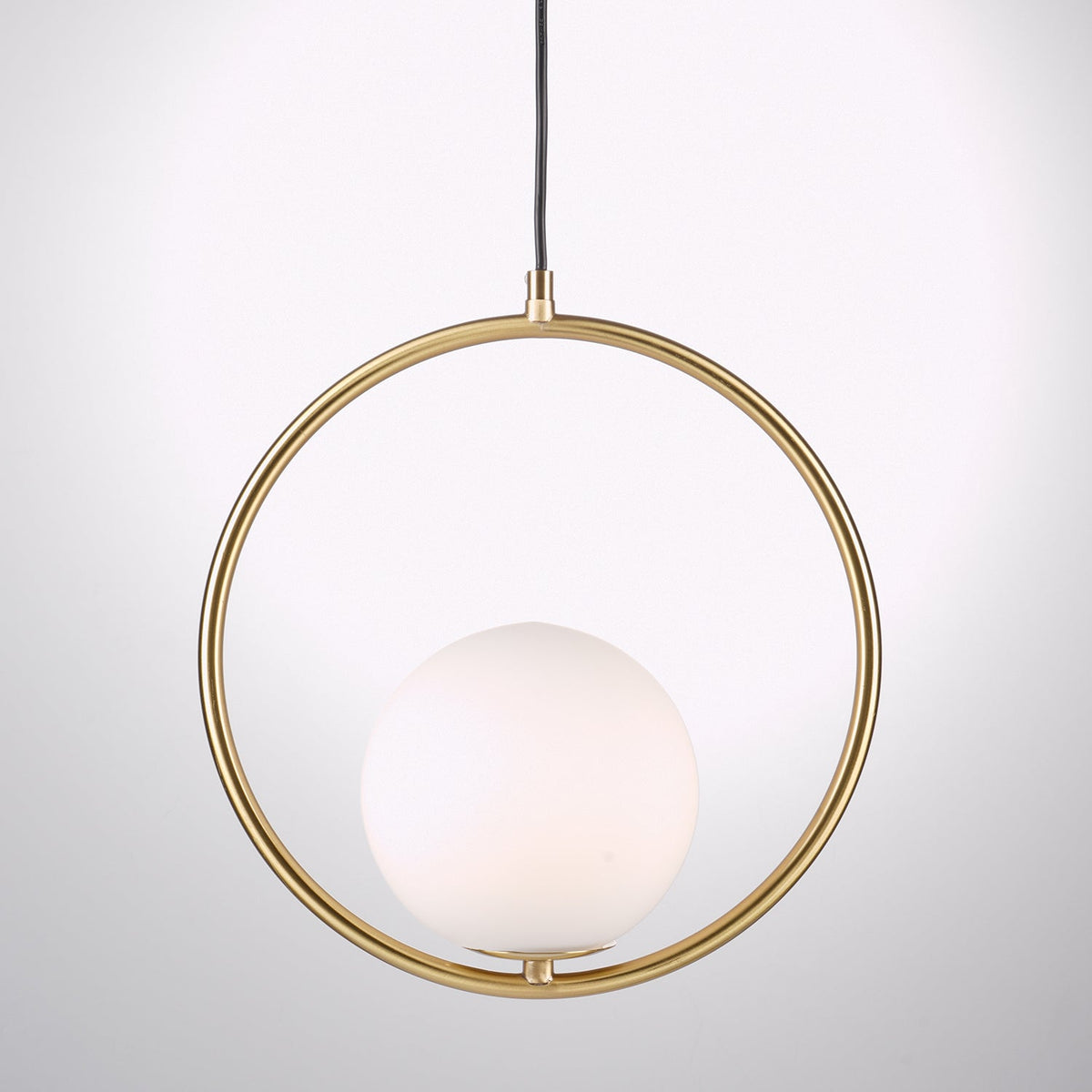 Mila Pendant Lamp Modern Glass Design | Elegant Hanging Ceiling Light | Metal Frame | E14 LED Edison Bulb | Oval & Round Sizes