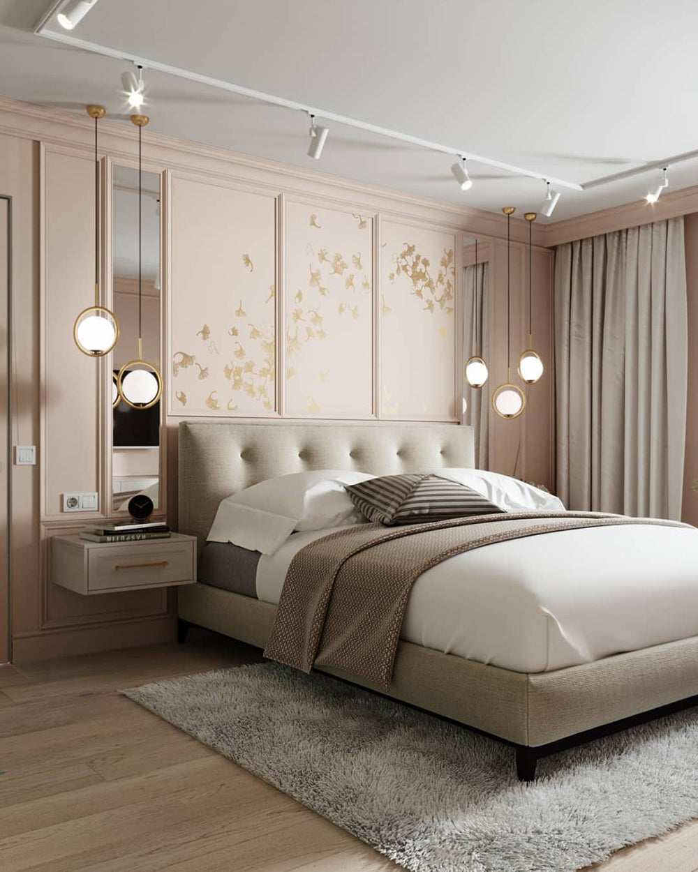 Mila Pendant Lamp Modern Glass Design | Elegant Hanging Ceiling Light | Metal Frame | E14 LED Edison Bulb | Oval & Round Sizes