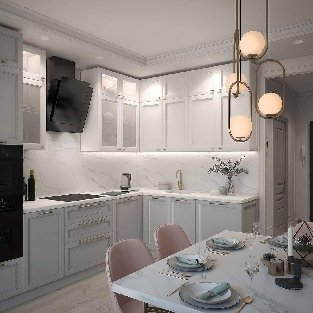 Mila Pendant Lamp Modern Glass Design | Elegant Hanging Ceiling Light | Metal Frame | E14 LED Edison Bulb | Oval & Round Sizes