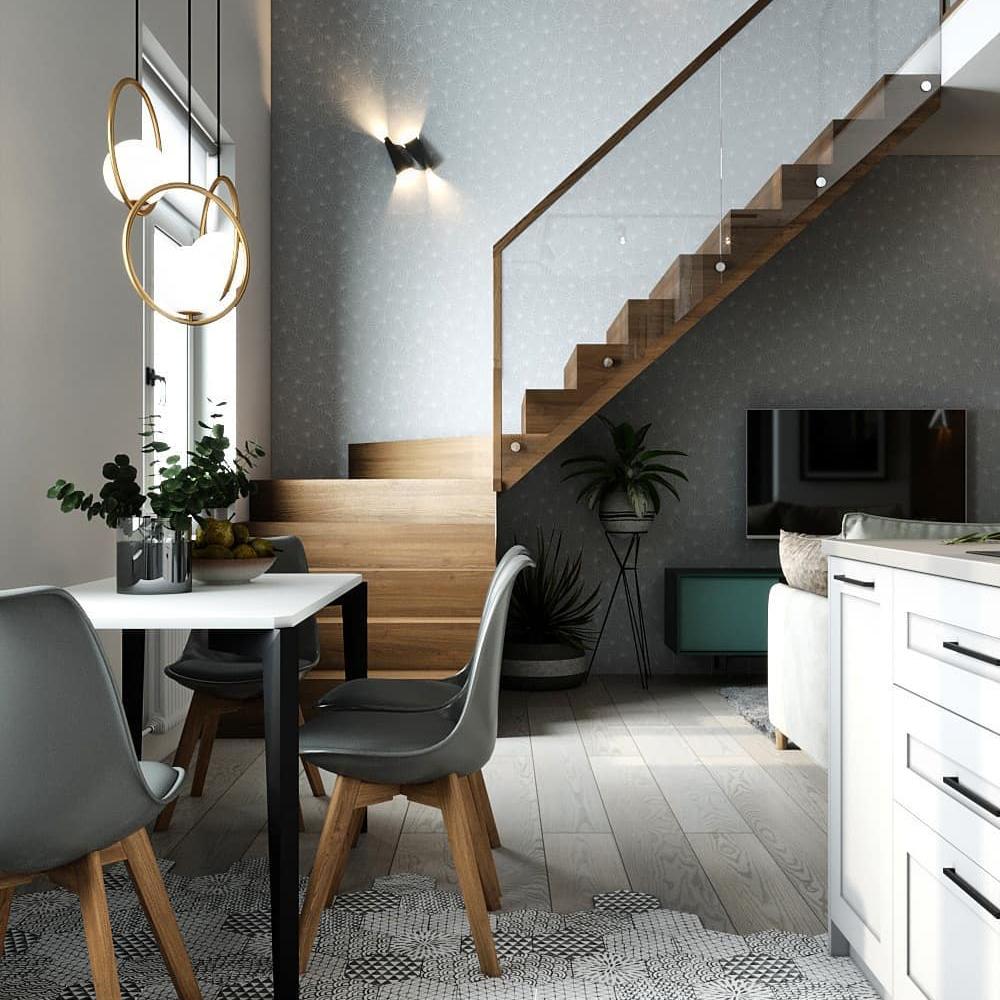 Mila Pendant Lamp Modern Glass Design | Elegant Hanging Ceiling Light | Metal Frame | E14 LED Edison Bulb | Oval & Round Sizes