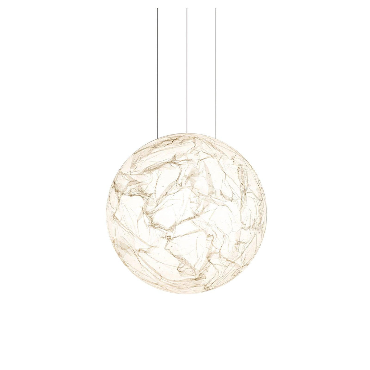 Moon Silk Pendant Lamp E26/E27 | Modern Silk & Acrylic Hanging Light | Adjustable Ceiling Fixture for Bedroom & Dining Room