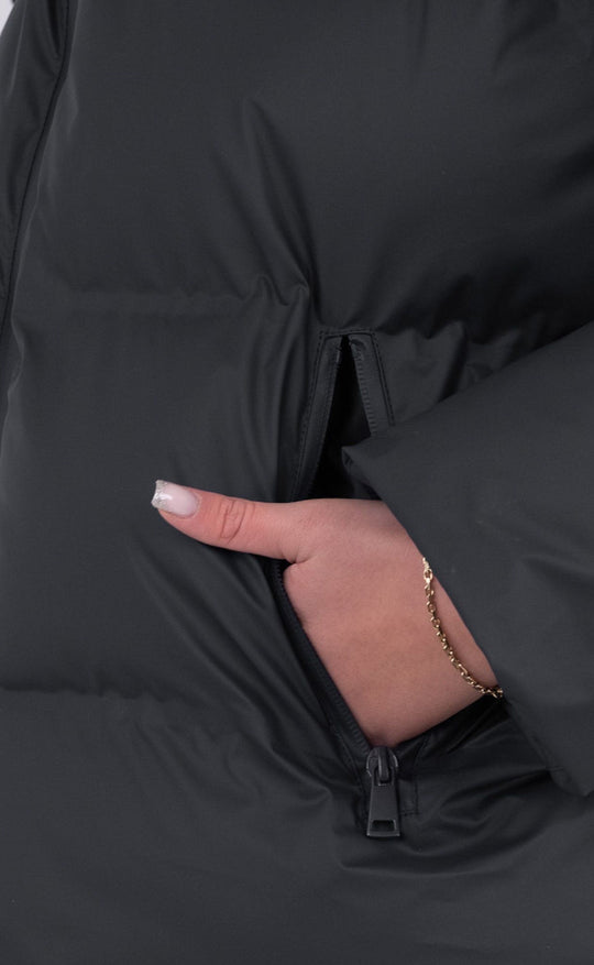 Black Down Jacket for Women | With Hood