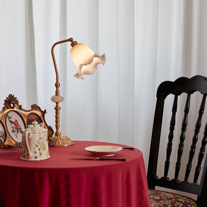 RoseLamp | Fashion Flower Brass Table Lamp