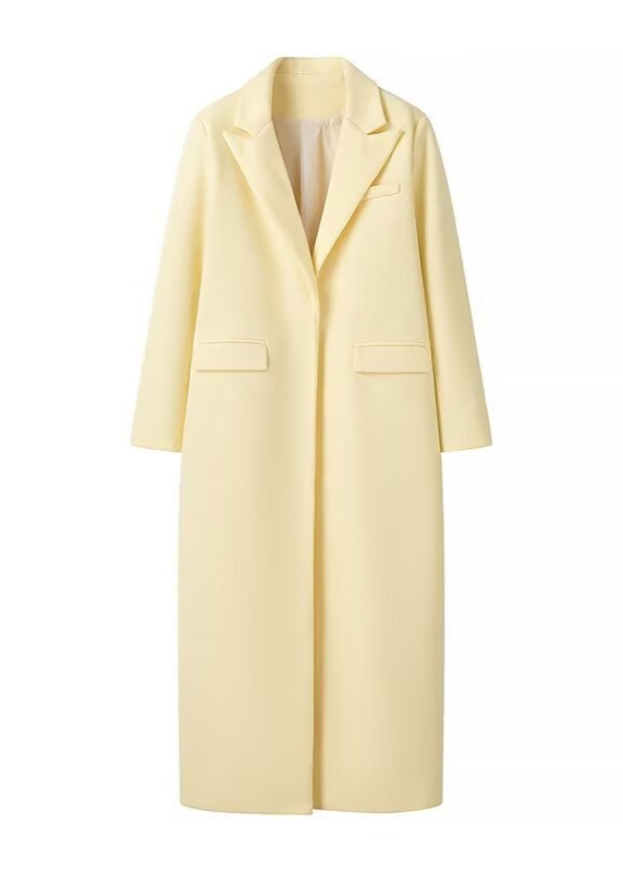 Women's Overcoat | Yellow | Oversized Fit | Soft Fabric