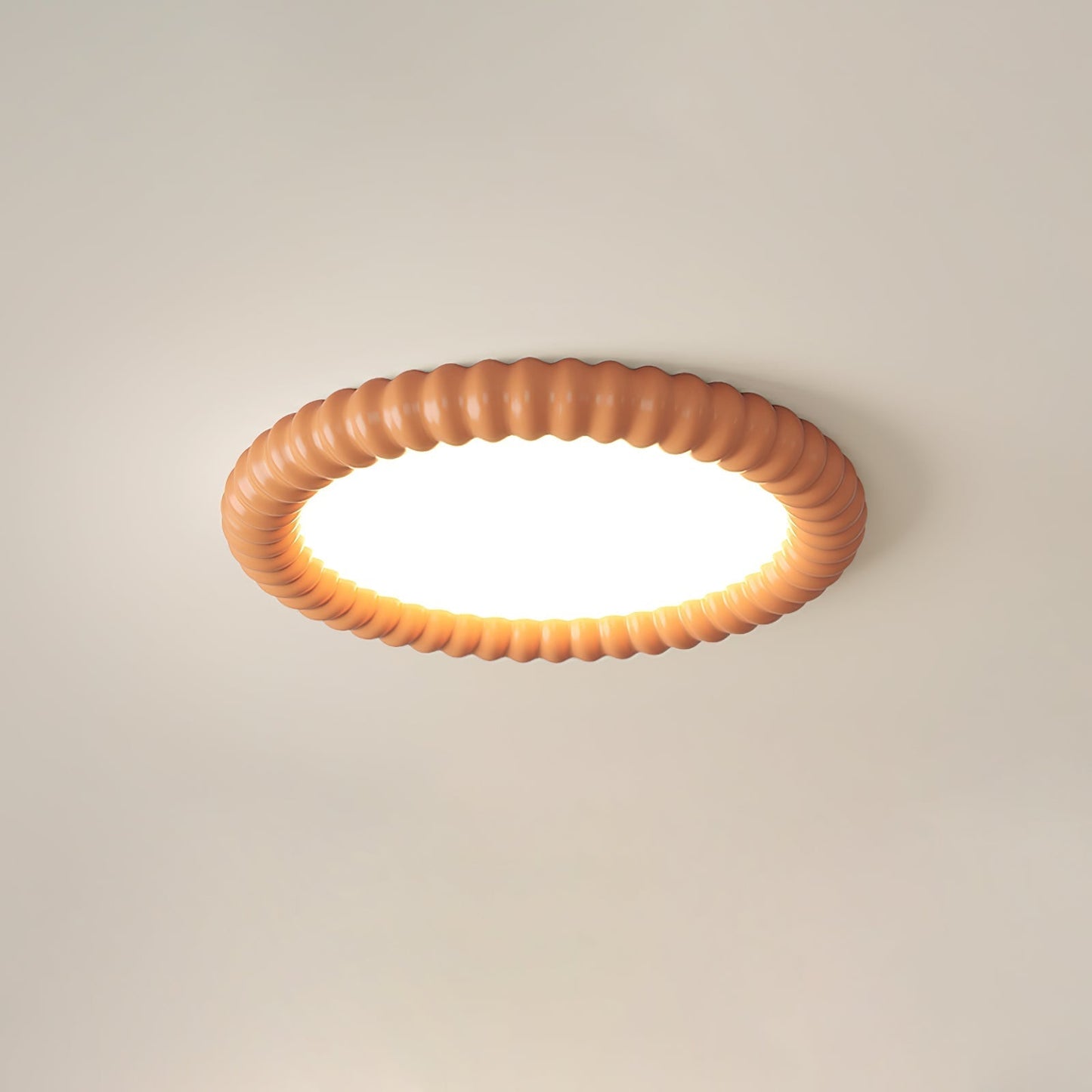 Ripple Halo Ceiling Lamp Modern LED Flush Mount Light | Adjustable Color Temperature | Minimalist Round Ceiling Fixture Bedroom Living Room
