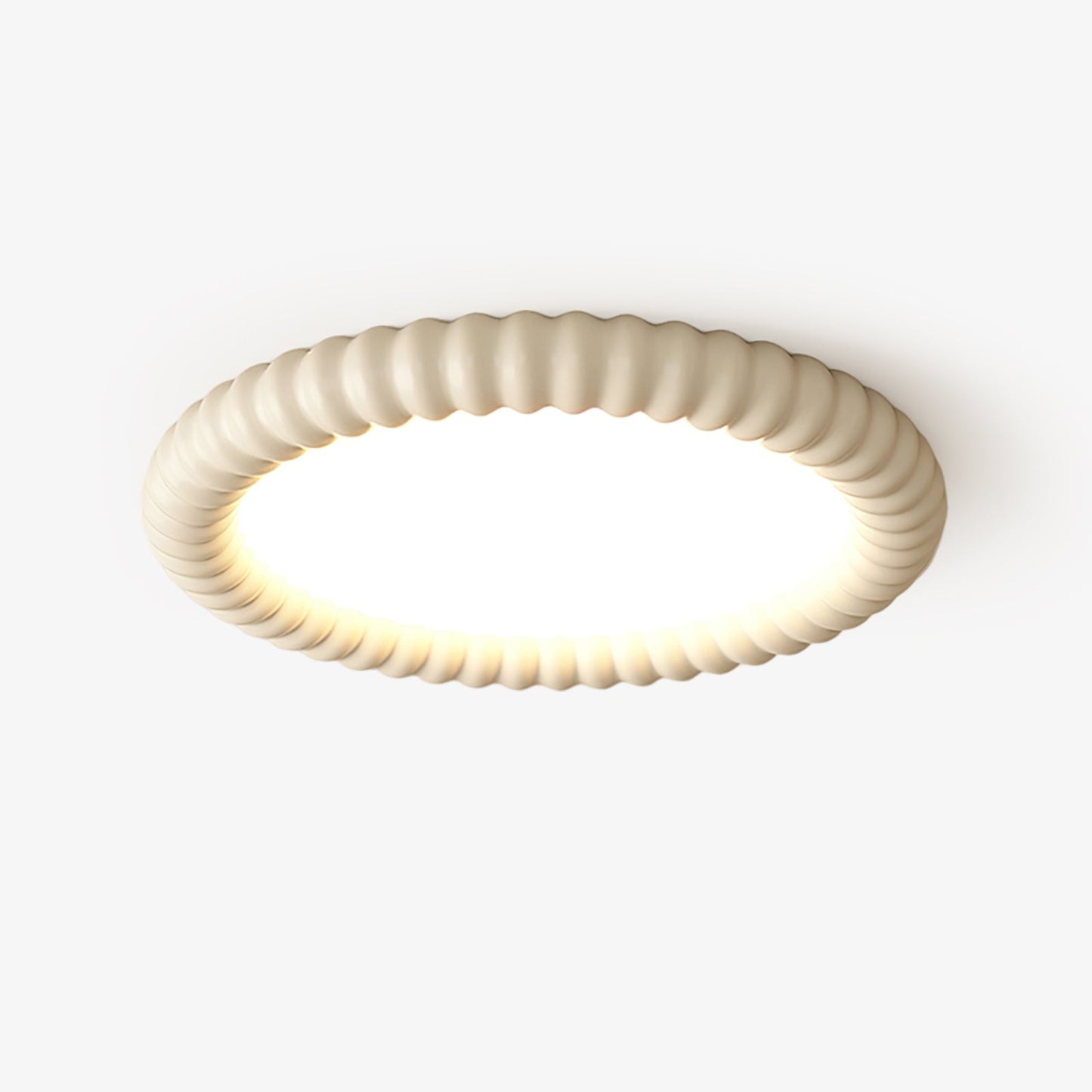 Ripple Halo Ceiling Lamp Modern LED Flush Mount Light | Adjustable Color Temperature | Minimalist Round Ceiling Fixture Bedroom Living Room