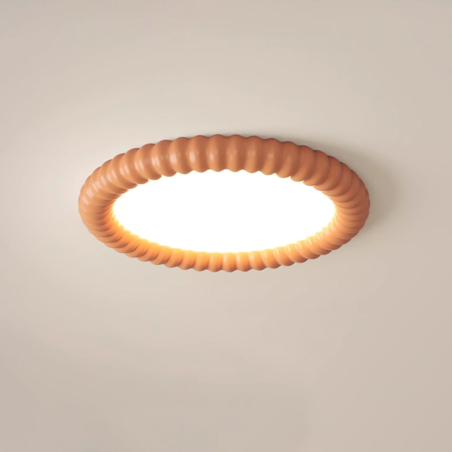 Ripple Halo Ceiling Lamp Modern LED Flush Mount Light | Adjustable Color Temperature | Minimalist Round Ceiling Fixture Bedroom Living Room