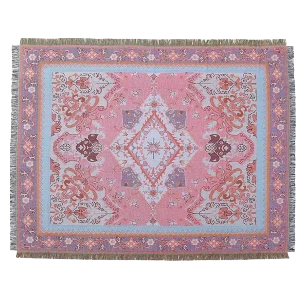 Boho Aztec Dekentje 51x62 Inch | Omkeerbare Microfiber Mix | Sofa Bed Picknick Reisdekentje | Zacht Cozy Ontwerp
