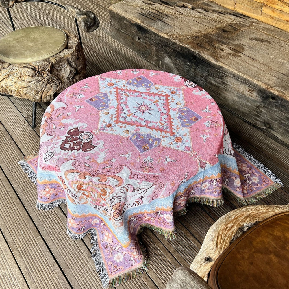 Boho Aztec Dekentje 51x62 Inch | Omkeerbare Microfiber Mix | Sofa Bed Picknick Reisdekentje | Zacht Cozy Ontwerp