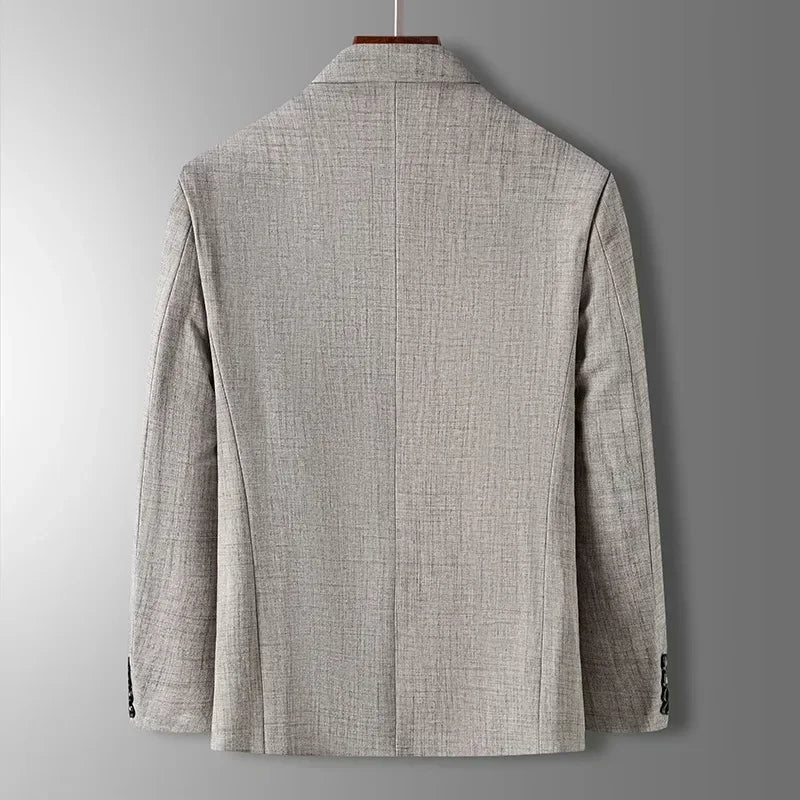 Valerio | Elegant Men's Blazer in Blue, Gray, and Beige