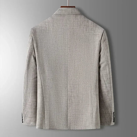 Valerio | Elegant Men's Blazer in Blue, Gray, and Beige