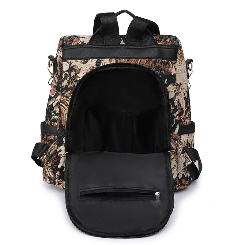 Fashion Backpack for Women | Oxford Fabric Shoulder Bag | Lightweight School and Travel Backpack 