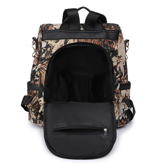 Fashion Backpack for Women | Oxford Fabric Shoulder Bag | Lightweight School and Travel Backpack 