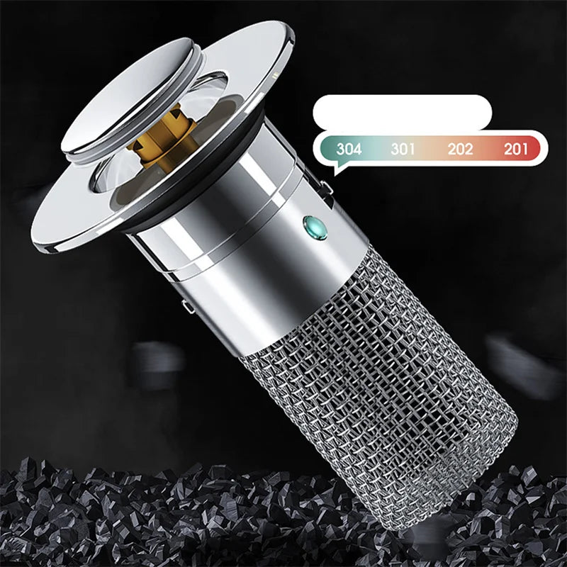Drain strainer for shower and sink | Hair strainer made of stainless steel | StoppFix