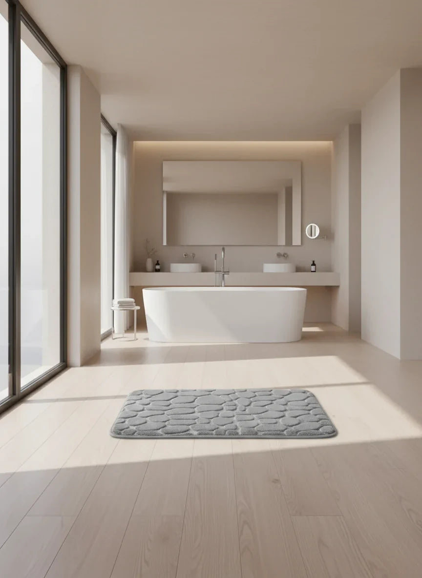 Havenna Non-Slip Memory Foam Floor Mat | Soft Velvet Bathroom & Living Room Rug | Comfort Cushion Anti-Slip Home Mat