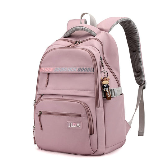 Large school backpack with many pockets