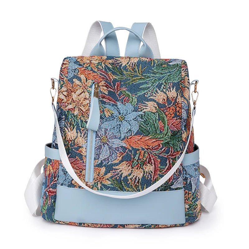 Fashion Backpack for Women | Oxford Fabric Shoulder Bag | Lightweight School and Travel Backpack 