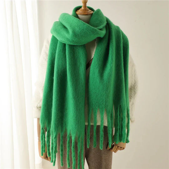 Colorful Winter Scarf for Women with Fringe Finish | Ideal for the Cold Season