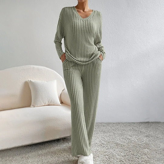 Linda | Stylish Set | Braided | Comfortable | Top &amp; Pants | Fashionable | Cozy