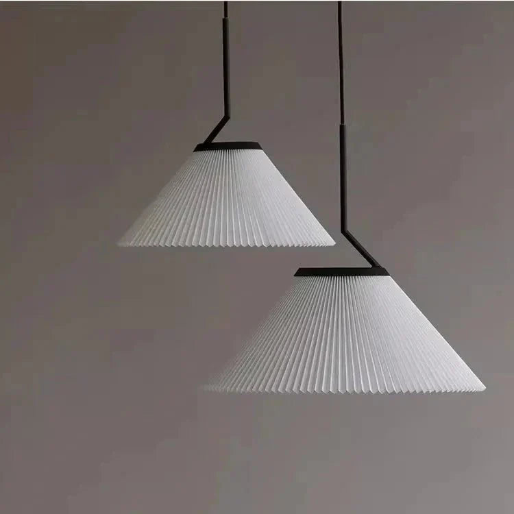 Nordic Pleated Cream Pendant Lamp