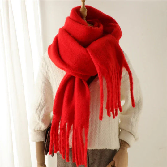 Colorful Winter Scarf for Women with Fringe Finish | Ideal for the Cold Season