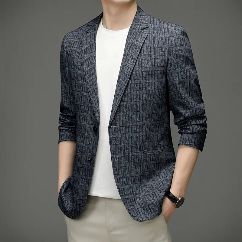 Stefano | Modern Blazer with Geometric Pattern